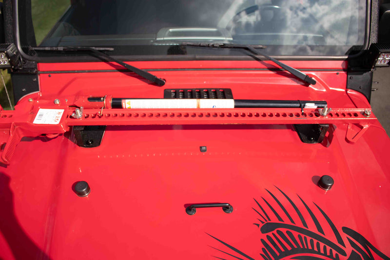 Load image into Gallery viewer, Fishbone Offroad 1997-06 TJ Wrangler 48"-60" Hi-Lift Jack Hood Mount