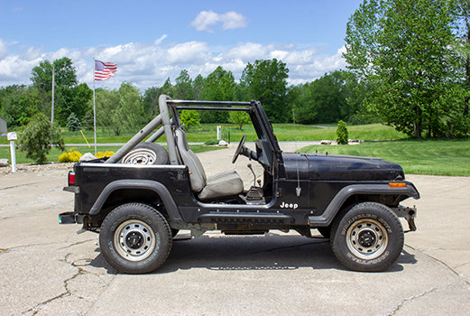 Fishbone 1987-1995 YJ Wrangler Rock Slider with Tube Step