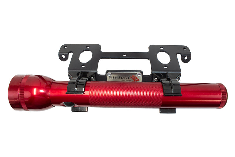 Load image into Gallery viewer, Fishbone Offroad 2018-Current JL Wrangler (2-Door) Front Roll Bar Flashlight Mount