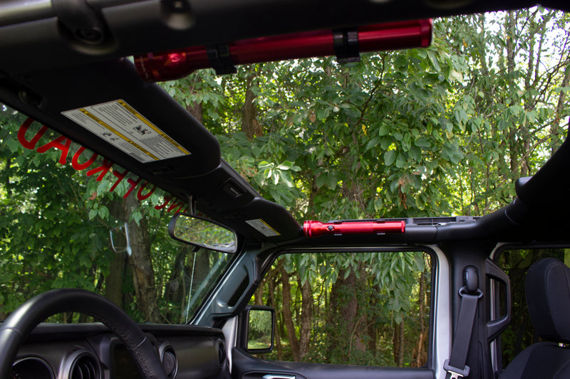 Load image into Gallery viewer, Fishbone Offroad 2018-Current JL Wrangler (2-Door) Front Roll Bar Flashlight Mount