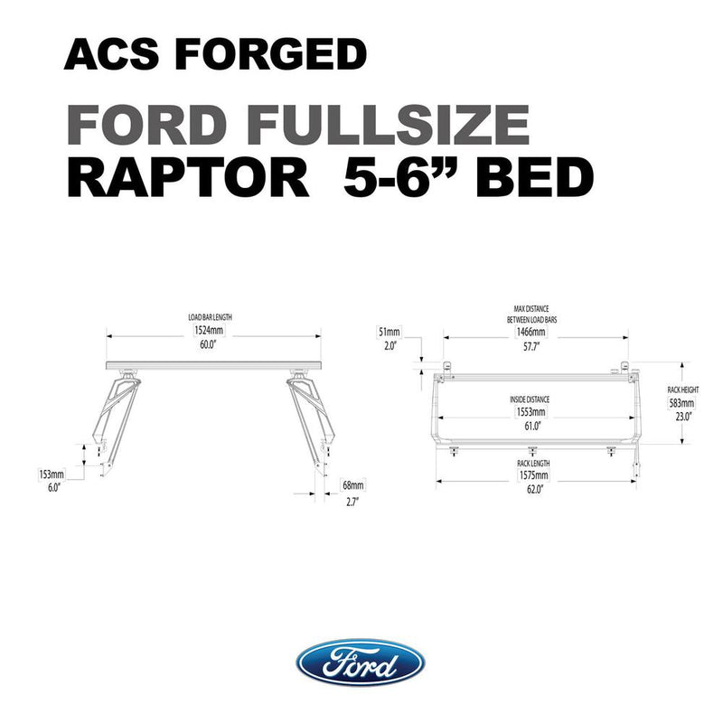 Load image into Gallery viewer, Leitner Active Cargo System ACS Forged Bed Rack - Ford