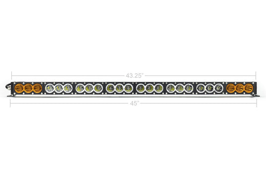 Cali Raised LED - 43inch Amber/White Dual Function LED Light Bar