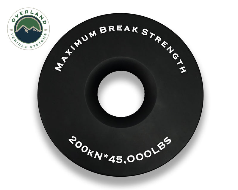 Load image into Gallery viewer, Overland Vehicle Systems Recovery Ring 6.25" 45,000 lb. Black With Storage Bag Universal