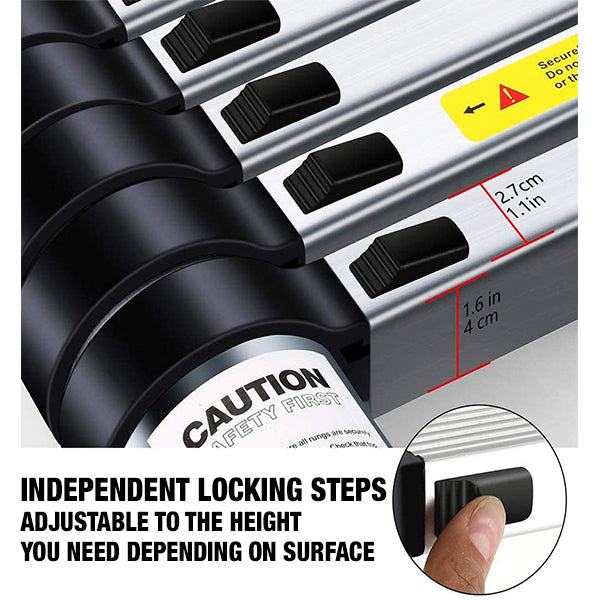 Load image into Gallery viewer, Badass Tents 9’ Telescoping Universal Fit Ladder w/ hooks for Rooftop Tent