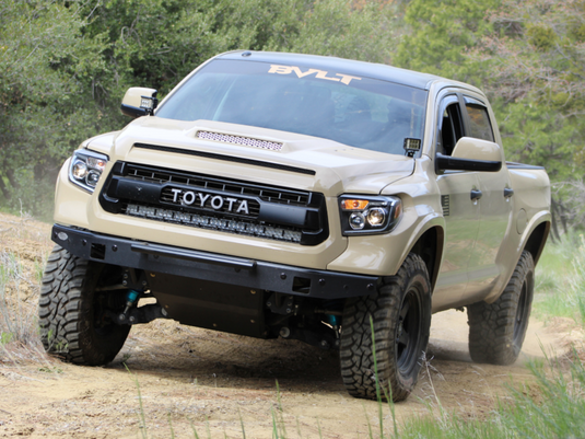 Cali Raised LED 2014-2020 Toyota Tundra 42inch Hidden Grille Curved LED Light Bar Combo
