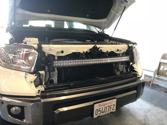 Cali Raised LED 2014-2021 Toyota Tundra 42inch Hidden Grille Curved LED Light Bar Mounting Brackets