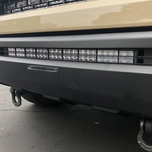 Cali Raised LED 2014-2021 Toyota Tundra 32inch Lower Bumper Hidden Led Light Bar Brackets Kit