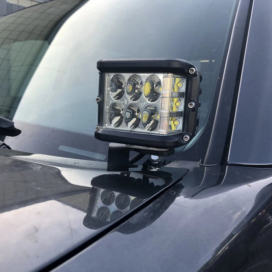 Cali Raised LED 2005-2015 Toyota Tacoma Low Profile LED Ditch Light Brackets Kit