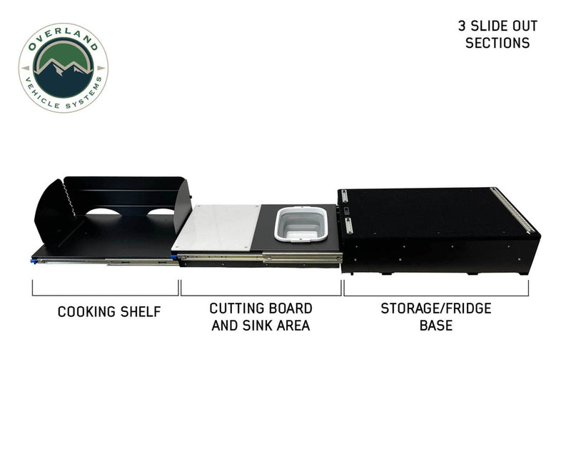 Load image into Gallery viewer, Overland Vehicle Systems Camp Cargo Box Kitchen With Slide Out Sink, Cooking Shelf and Work Station