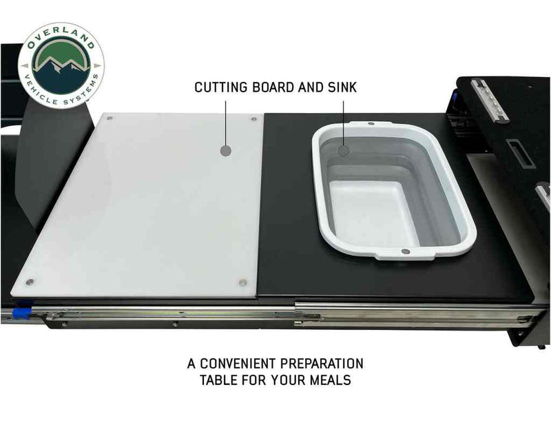 Load image into Gallery viewer, Overland Vehicle Systems Camp Cargo Box Kitchen With Slide Out Sink, Cooking Shelf and Work Station