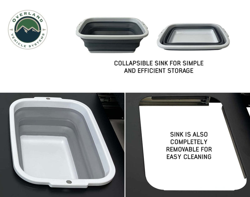 Load image into Gallery viewer, Overland Vehicle Systems Camp Cargo Box Kitchen With Slide Out Sink, Cooking Shelf and Work Station