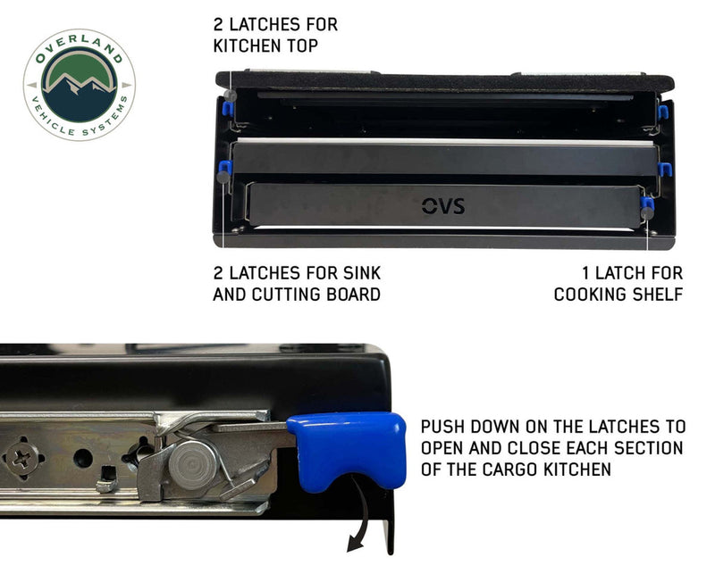 Load image into Gallery viewer, Overland Vehicle Systems Camp Cargo Box Kitchen With Slide Out Sink, Cooking Shelf and Work Station