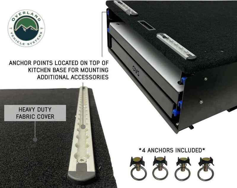 Load image into Gallery viewer, Overland Vehicle Systems Camp Cargo Box Kitchen With Slide Out Sink, Cooking Shelf and Work Station