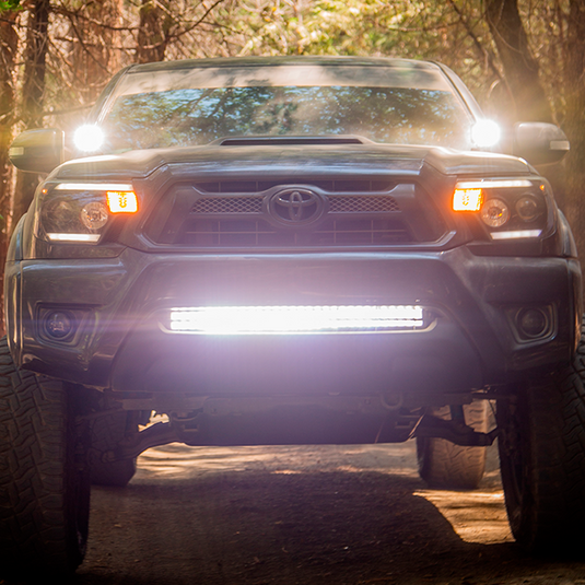 Cali Raised LED 2005-2015 Toyota Tacoma 32inch Lower Bumper Hidden LED Light Bar Brackets Kit