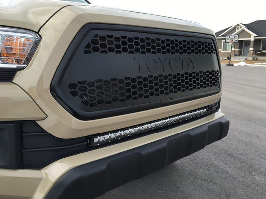 Cali Raised LED 2016-2022 Toyota Tacoma 32inch Lower Bumper Flush Slim Light Bar Kit