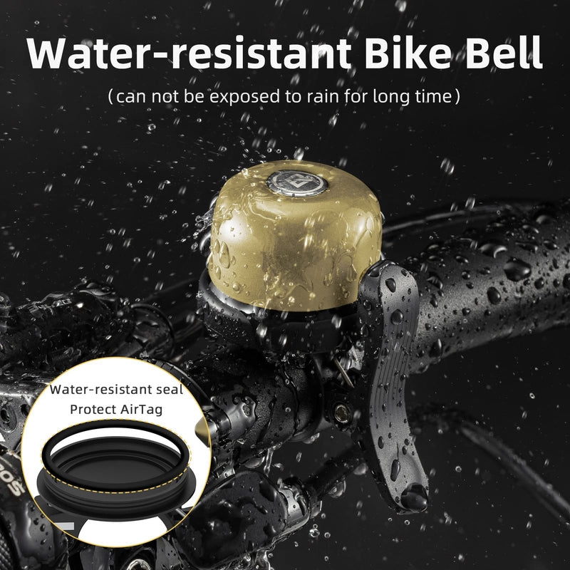 Load image into Gallery viewer, ROCKBROS Hidden AirTag Bike Bell, Anti-Theft GPS Tracker for 0.87"/22.2mm, 1"/25.4mm, 1.25"/31.8mm Handlebars
