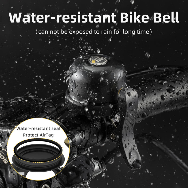 Load image into Gallery viewer, ROCKBROS Hidden AirTag Bike Bell, Anti-Theft GPS Tracker for 0.87"/22.2mm, 1"/25.4mm, 1.25"/31.8mm Handlebars
