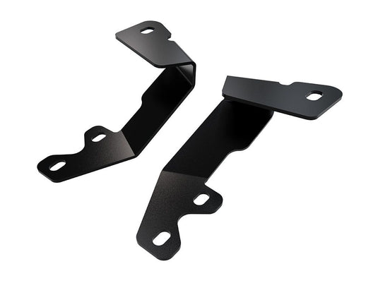 Black Front Runner ditch mount A-pillar light brackets for Toyota Tundra/Sequoia 3rd Gen on white background