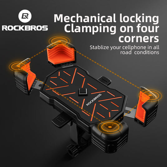 ROCKBROS HW-117 Bike Phone Mount 1s Lock Bike（Handlebar)