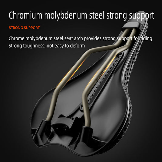 ROCKBROS 3D Carbon Fiber Bike Saddle Adaptive Custom Fit Seat for Men