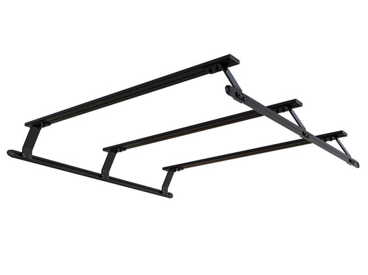 Front Runner Chevrolet Silverado Crew Cab 2007-Current Triple Load Bar Kit for vehicle roof rack system.