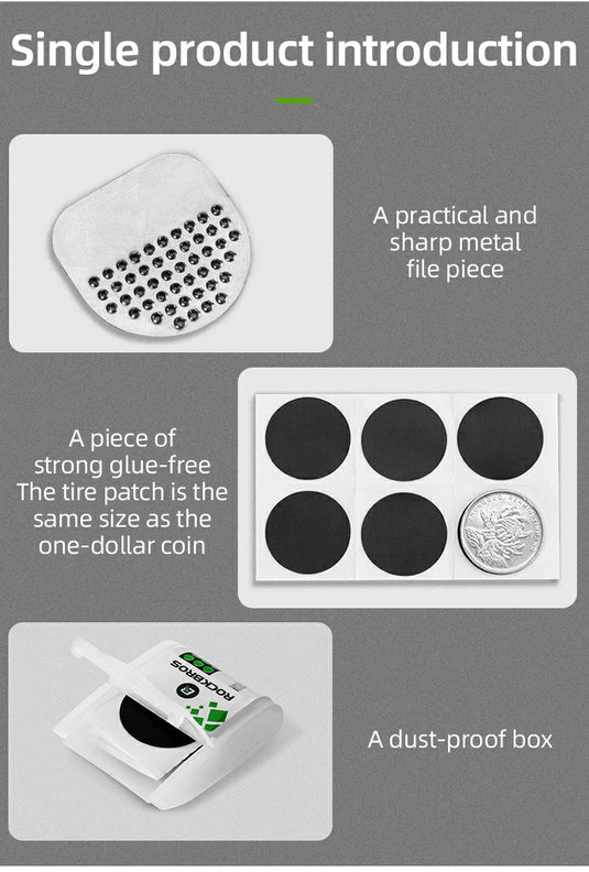 Ultra-Mini Tire Patch Kit – Super Lightweight Ultra-Slim Pocket-Friendly