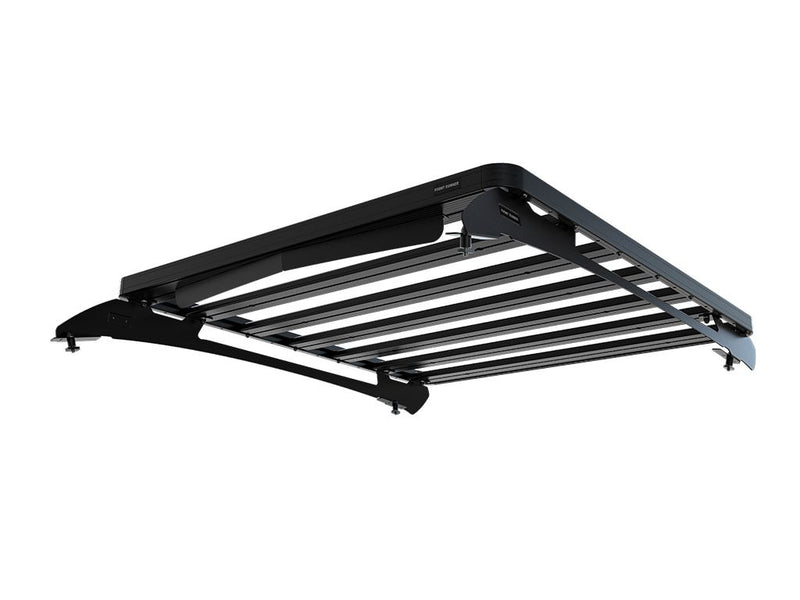 Load image into Gallery viewer, Front Runner Slimline II roof rack kit for 2022-current Ford Ranger T6.2 Double Cab, durable black metal cargo carrier.
