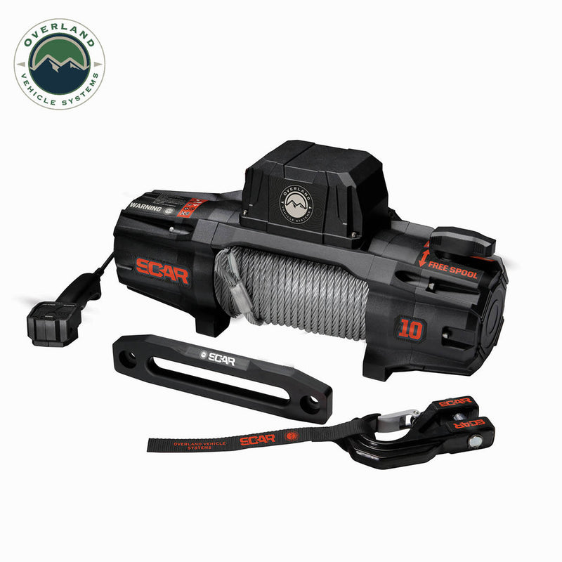 Load image into Gallery viewer, Overland Vehicle Systems SCAR 10 - 10,000 Lbs. Rated Steel Cable Winch
