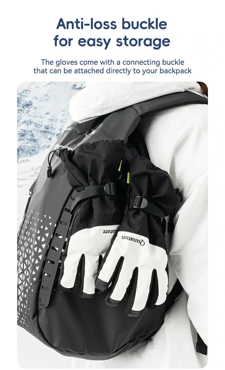 Load image into Gallery viewer, Qunature Outdoor Insulated Ski Gloves - Windproof Waterproof Touchscreen Compatible
