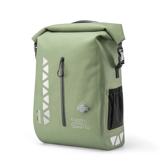 TL-153 25L Seamless 100% Waterproof Bike Panniers Rear Rack Bicycle Bag ROAD TO SKY