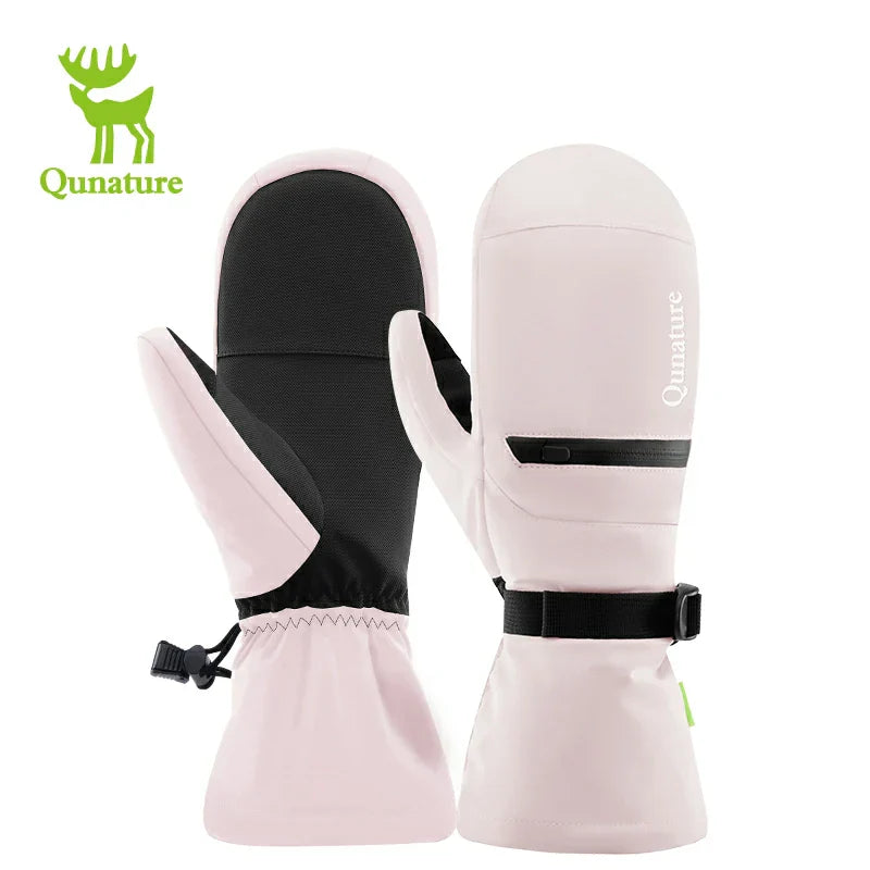 Load image into Gallery viewer, Qunature Windproof Waterproof Thermal Ski Gloves Double-Layer Insulation Touchscreen
