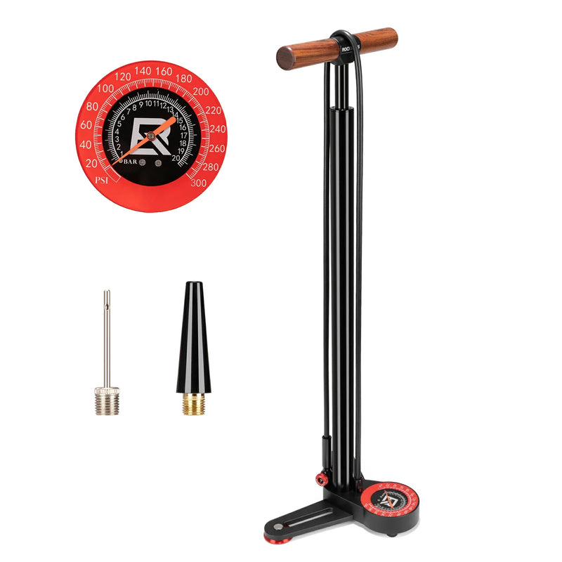 Load image into Gallery viewer, ROCKBROS 240PSI Classic Floor Drive 3.5 High Pressure Bicycle Floor Pump with Accurate 3.5" Analog Gauge
