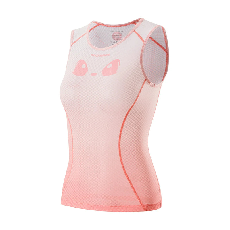 Load image into Gallery viewer, ROCKBROS Breathable Mesh Sleeveless Quick Dry Slim Cycling Base Layer for Women
