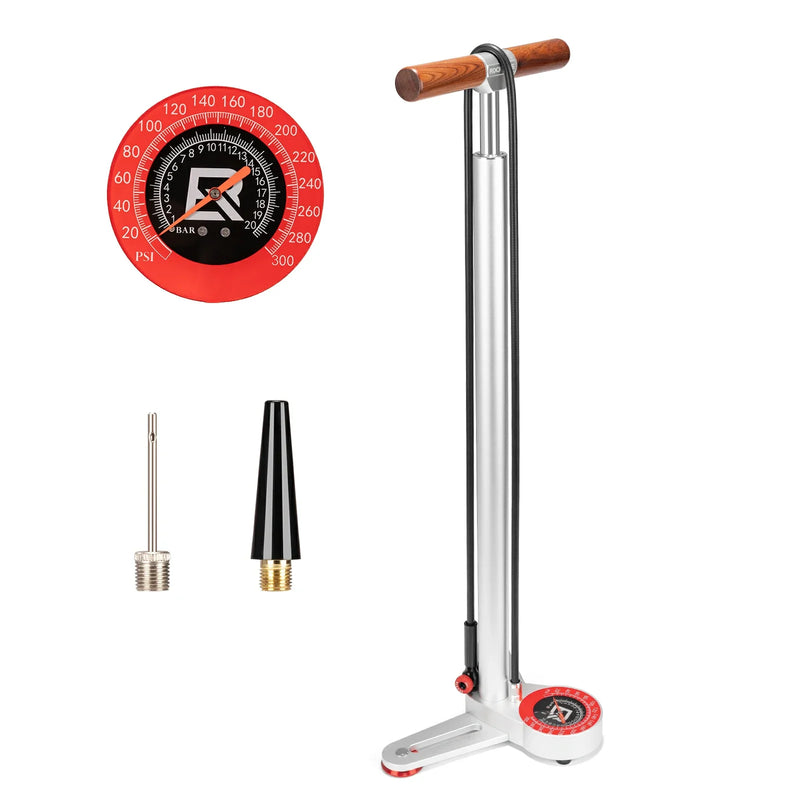 Load image into Gallery viewer, ROCKBROS 240PSI Classic Floor Drive 3.5 High Pressure Bicycle Floor Pump with Accurate 3.5" Analog Gauge
