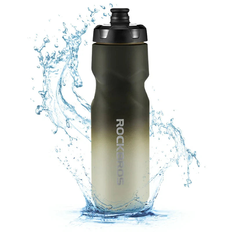 Load image into Gallery viewer, Skin-Feeling Bike Bottle with Pull-Top Lid – Lightweight Leakproof 600/750ml
