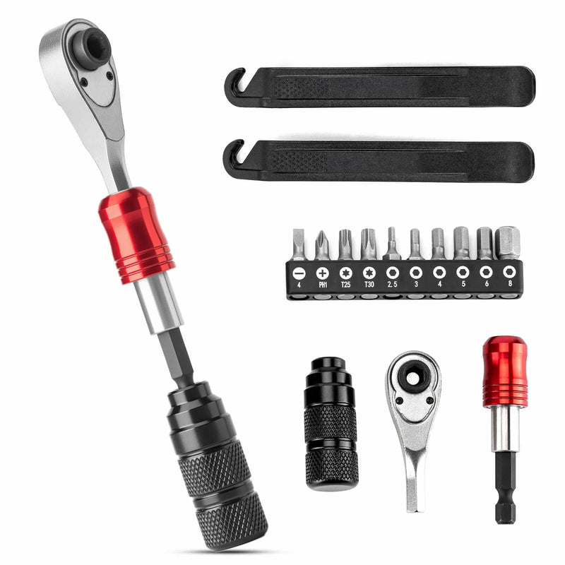 Load image into Gallery viewer, ROCKBROS 1/4-Inch Ratchet Socket Wrench Set 2.5-8mm Allen Hex Torx Sockets for Road  Mountain Bike Maintenance
