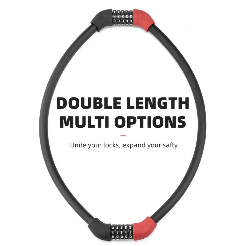 Load image into Gallery viewer, ROCKBROS 5-Digit Bike Cable Lock, Lightweight Portable Combination Lock

