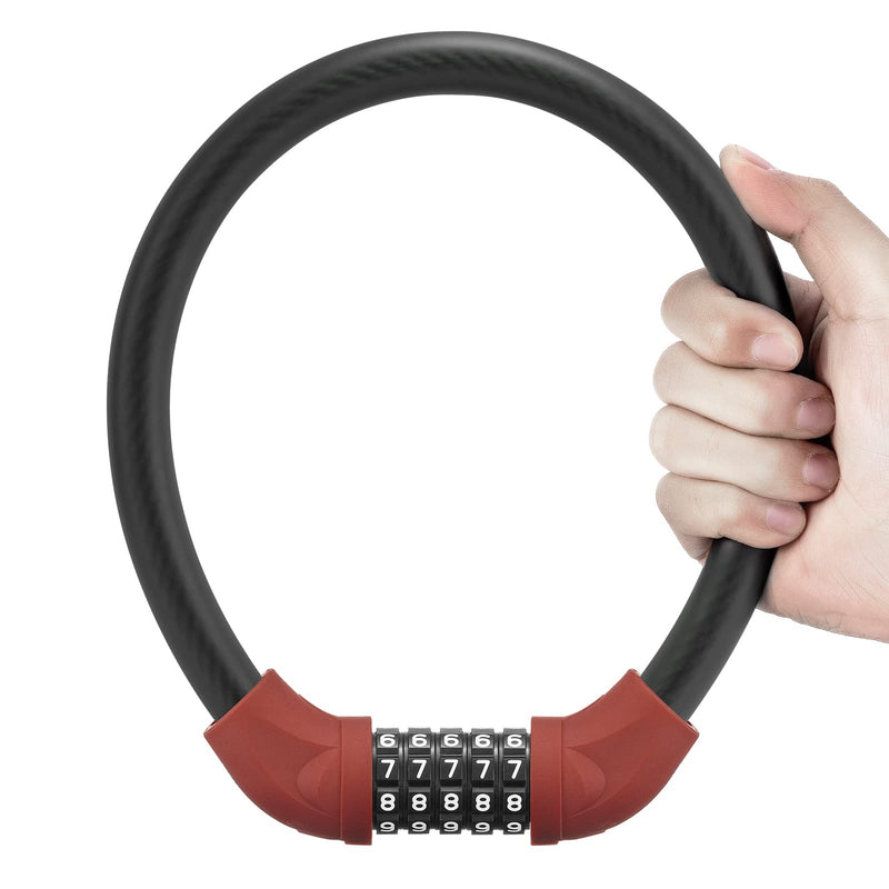 Load image into Gallery viewer, ROCKBROS 5-Digit Bike Cable Lock, Lightweight Portable Combination Lock
