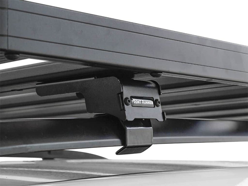 Load image into Gallery viewer, Close-up of Front Runner Slimline II roof rack mounting bracket for Jeep Cherokee KL 2014-present.
