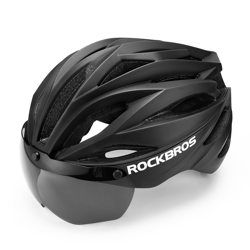 Load image into Gallery viewer, ROCKBROS Trail Helmet with Magnetic Goggles, Ionic+® Technology, and Adjustable Fit
