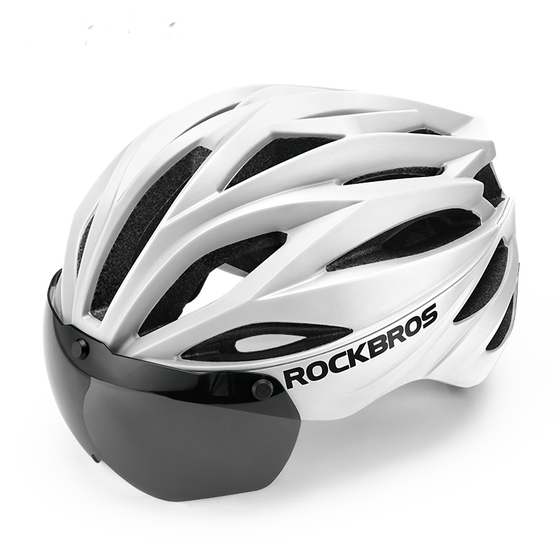 Load image into Gallery viewer, ROCKBROS Trail Helmet with Magnetic Goggles, Ionic+® Technology, and Adjustable Fit
