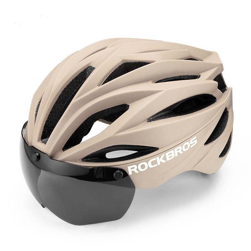 Load image into Gallery viewer, ROCKBROS Trail Helmet with Magnetic Goggles, Ionic+® Technology, and Adjustable Fit
