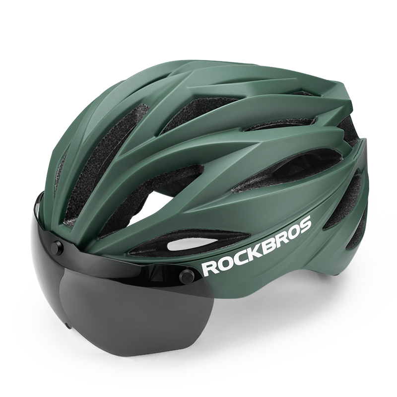 Load image into Gallery viewer, ROCKBROS Trail Helmet with Magnetic Goggles, Ionic+® Technology, and Adjustable Fit
