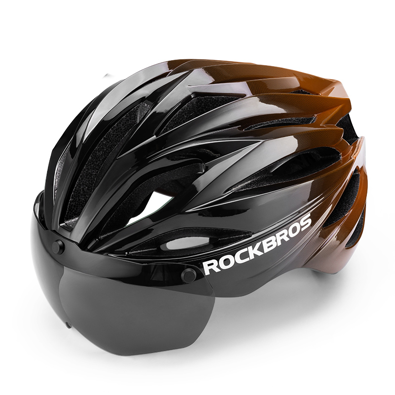 Load image into Gallery viewer, ROCKBROS Trail Helmet with Magnetic Goggles, Ionic+® Technology, and Adjustable Fit
