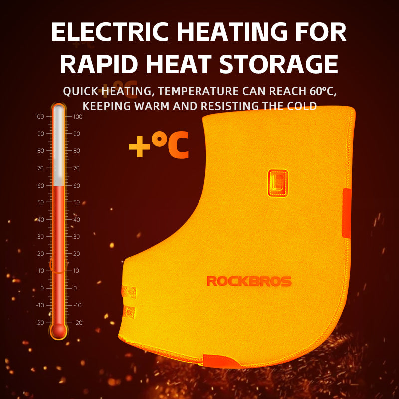 Load image into Gallery viewer, ROCKBROS USB Charging Heated Winter Handlebar Mittens for Winter Cycling
