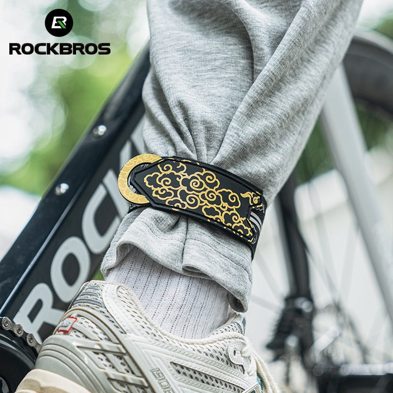Load image into Gallery viewer, ROCKBROS Anti-Roll Chain Riding Leg Straps Adjustable Reflective
