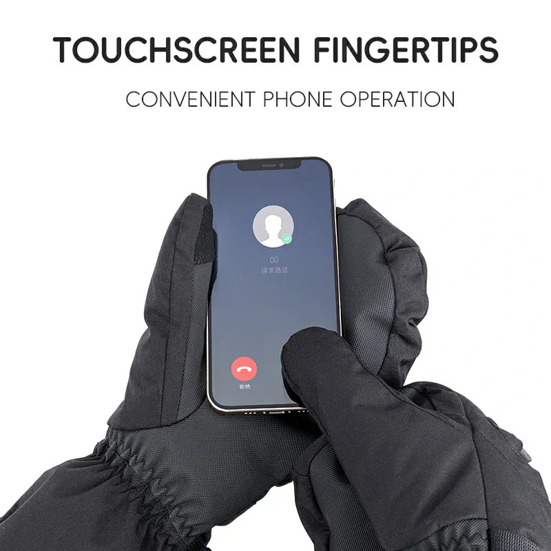 Load image into Gallery viewer, Qunature Windproof Waterproof Thermal Ski Gloves Double-Layer Insulation Touchscreen
