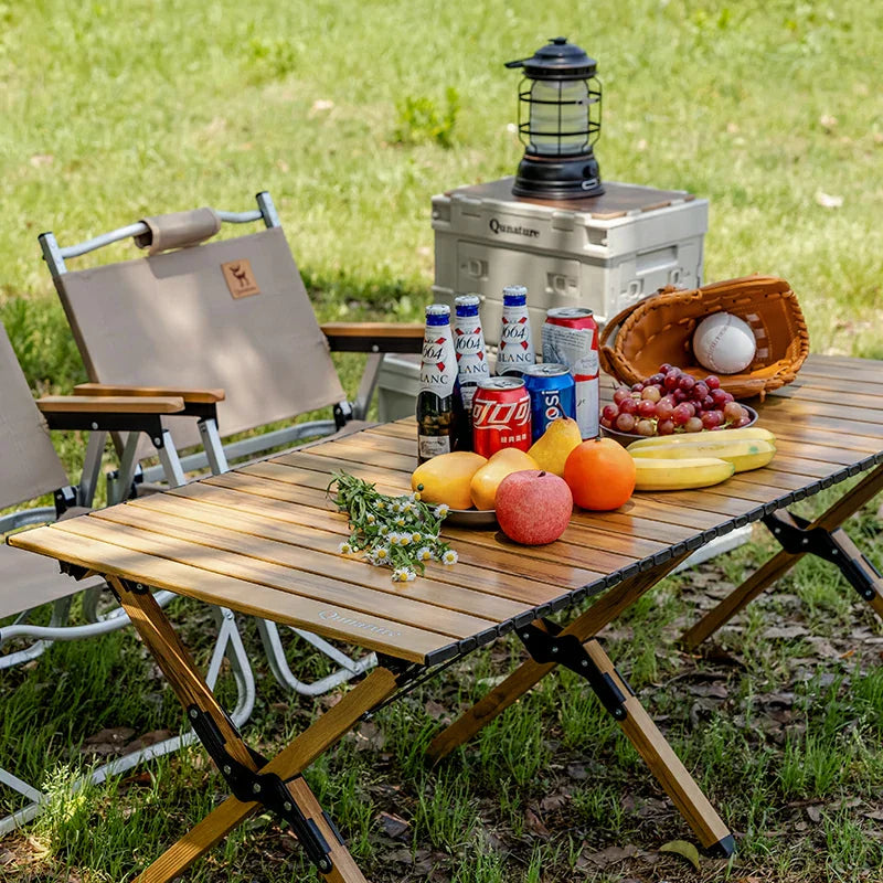 Load image into Gallery viewer, Qunature Lightweight Foldable Aluminum Table with Stable Triangular Structure
