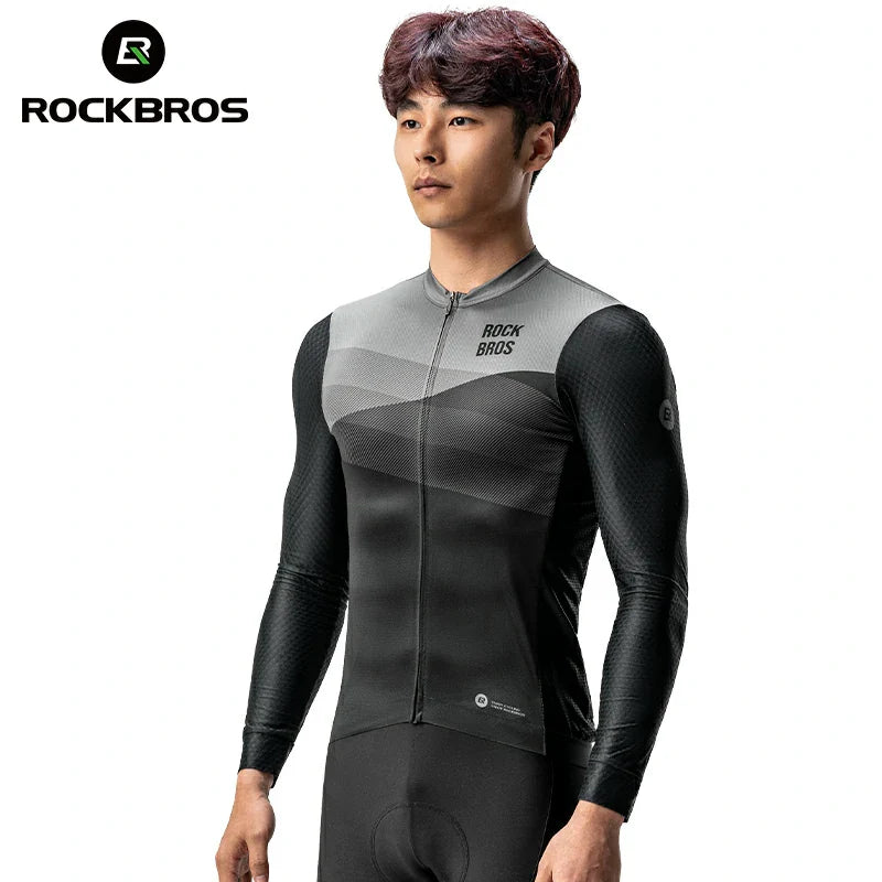 Load image into Gallery viewer, ROCKBROS Men's Cycling Long-Sleeve Jersey
