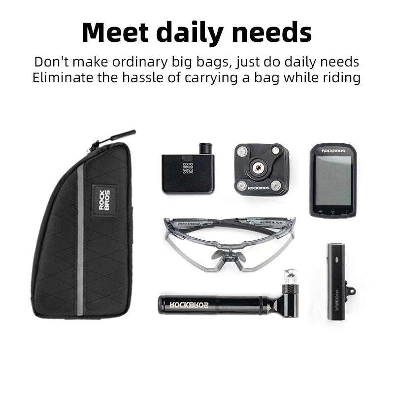 Load image into Gallery viewer, ROCKBROS Bicycle Top Tube Bag Bike Front Frame Bag Waterproof Nylon Pouch Pack 0.9L
